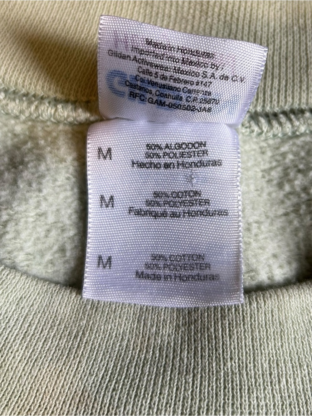 Vintage Iris Embroidered Pastel Green Crewneck Sweatshirt Cottagecore M - Picture 7 of 14